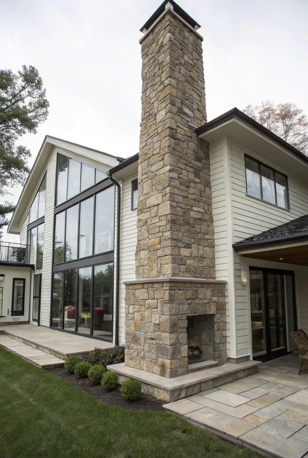 Structural chimney brick pointing and mortar repair execution in Concord MA by Castone Masonry